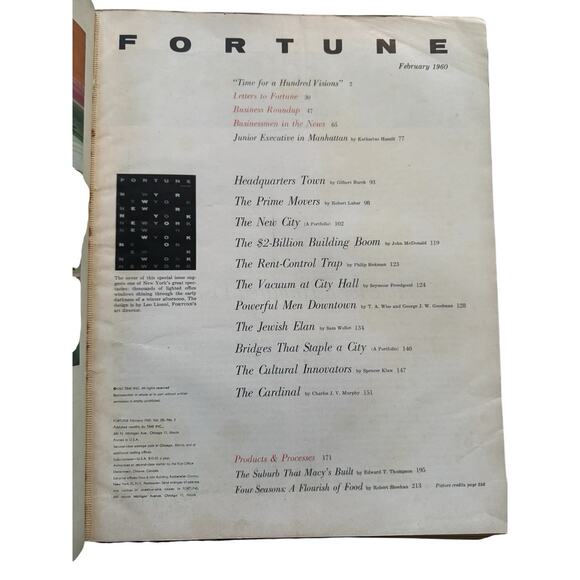 VTG Fortune Magazine Lot of 3 Issues 1950 & 1960 Business Advertising READ - Picture 15 of 16